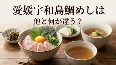 愛媛宇和島鯛めしは他と何が違う？