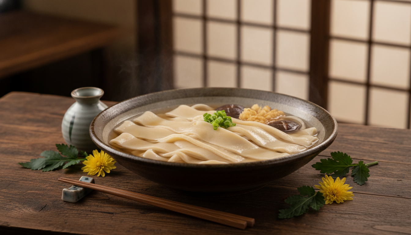 なぜひもかわうどんは独自の進化を遂げたのでしょうか