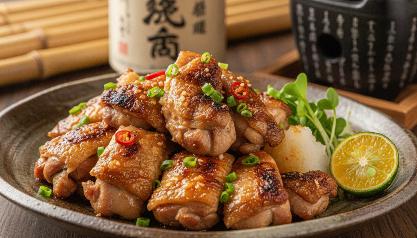 ひねぽんは兵庫・播磨が誇るひね鶏の炭火焼きポン酢和えです