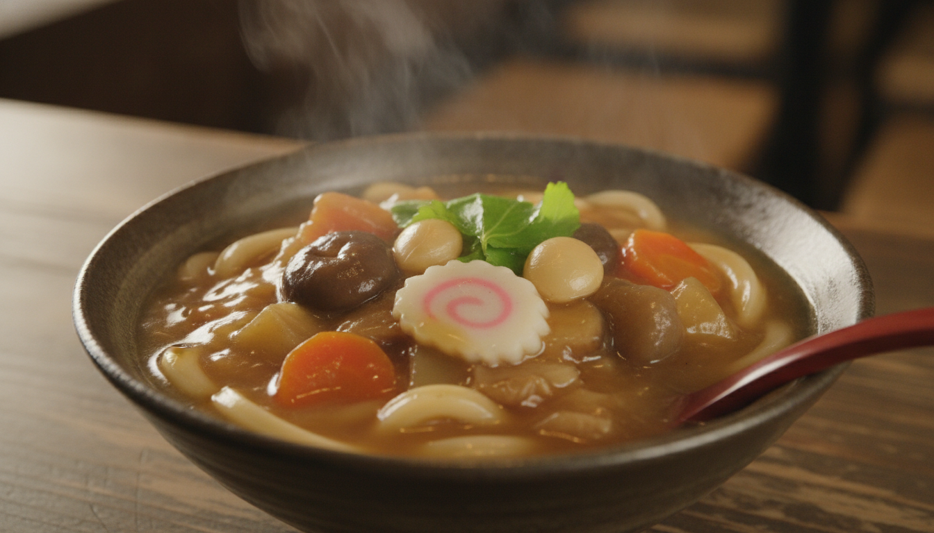滋賀 のっぺいうどんは長浜市を代表する伝統的なあんかけ料理です