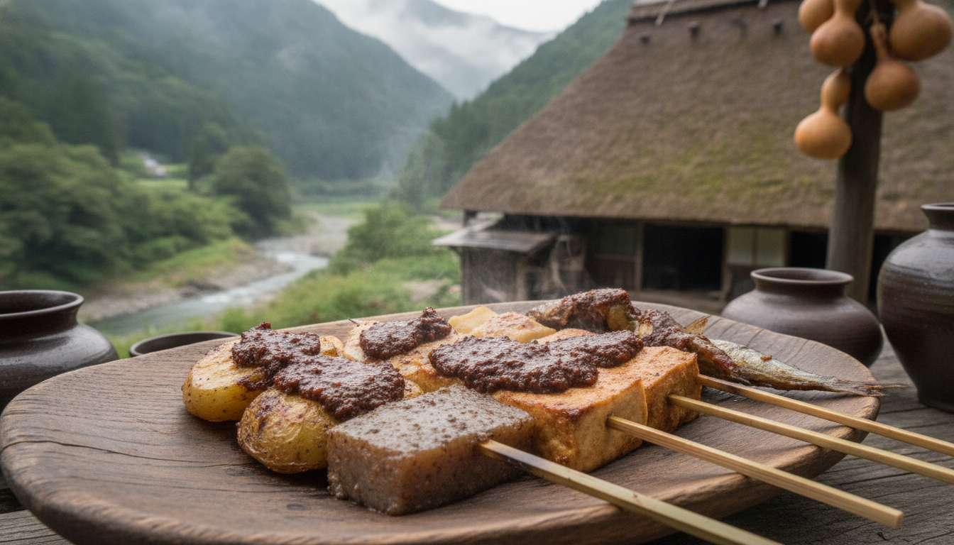 祖谷の風土と文化を象徴する伝統的な味噌田楽の一種