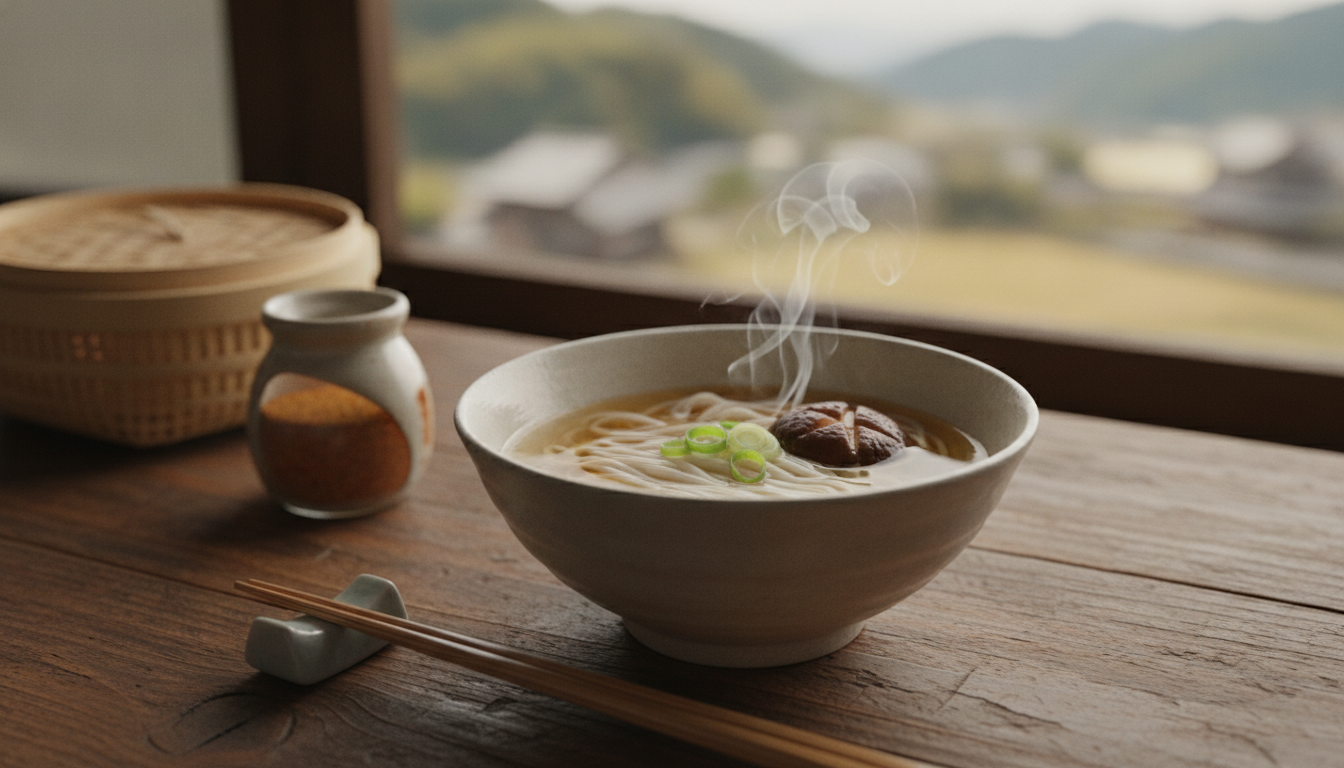 宮城の温麺は油を使わない消化に優しい伝統の短麺です