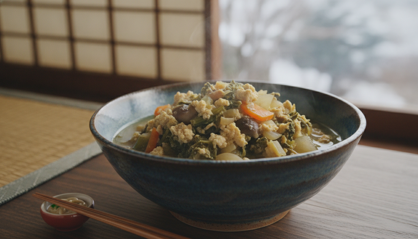 まんばのけんちゃんは香川の冬を代表する伝統的な家庭料理です